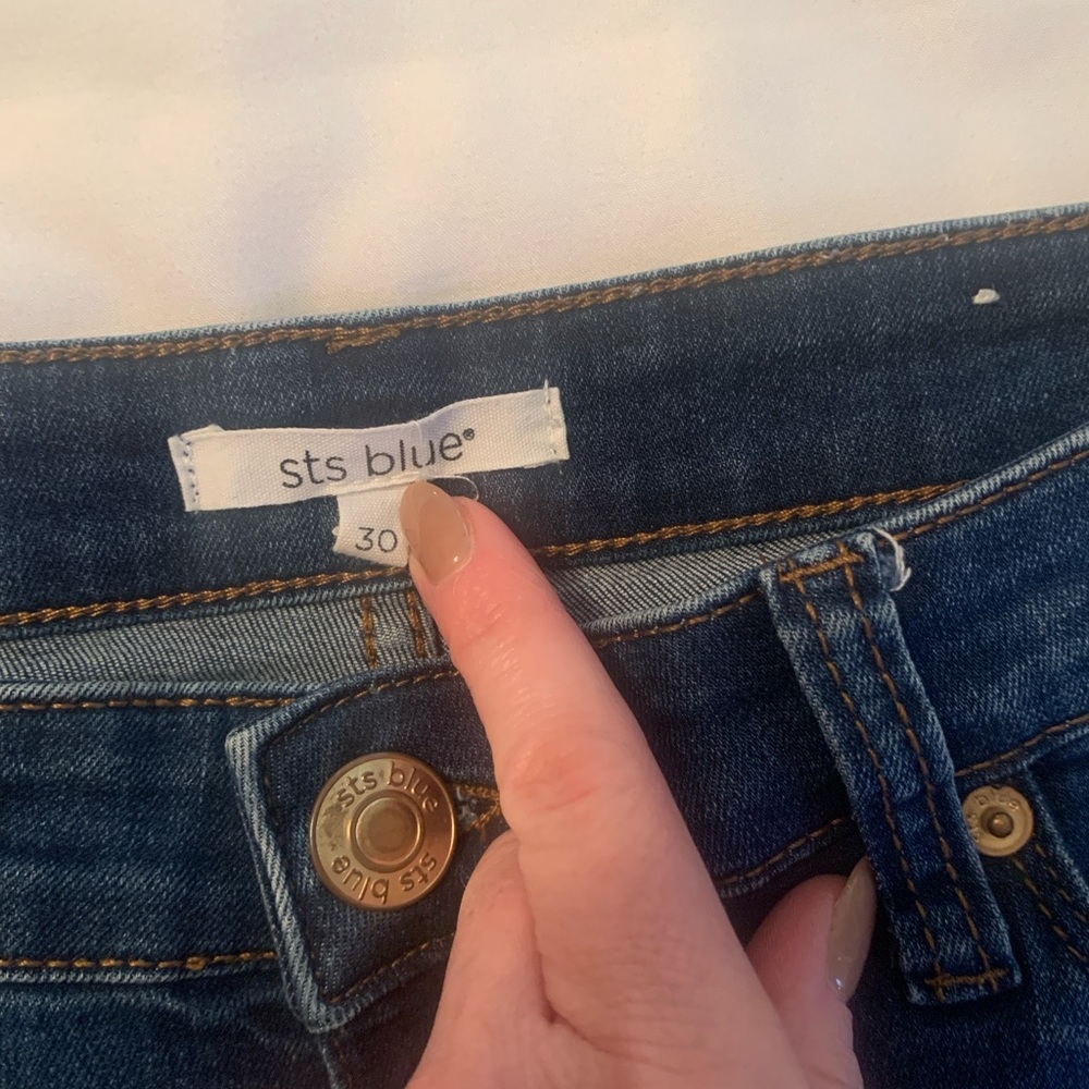 Size 30 STS Denim, skinny, mid rise, medium color